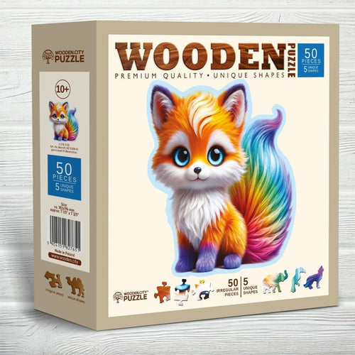 WOODEN.CITY – Süßer Fuchs | 3D Holzpuzzle - Lama Welt