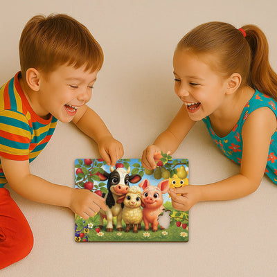 WOODEN.CITY – Tiere Im Obstgarten | 3D Holzpuzzle - Lama Welt