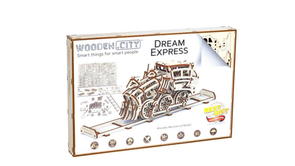 WOODEN.CITY – Traum - Express | 3D Holzpuzzle - Lama Welt