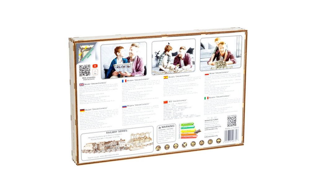 WOODEN.CITY – Traum - Express | 3D Holzpuzzle - Lama Welt