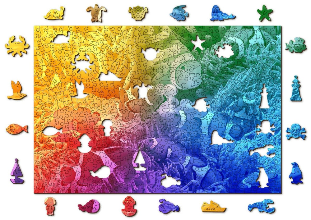 WOODEN.CITY – Tropische Fische | 3D Holzpuzzle - Lama Welt