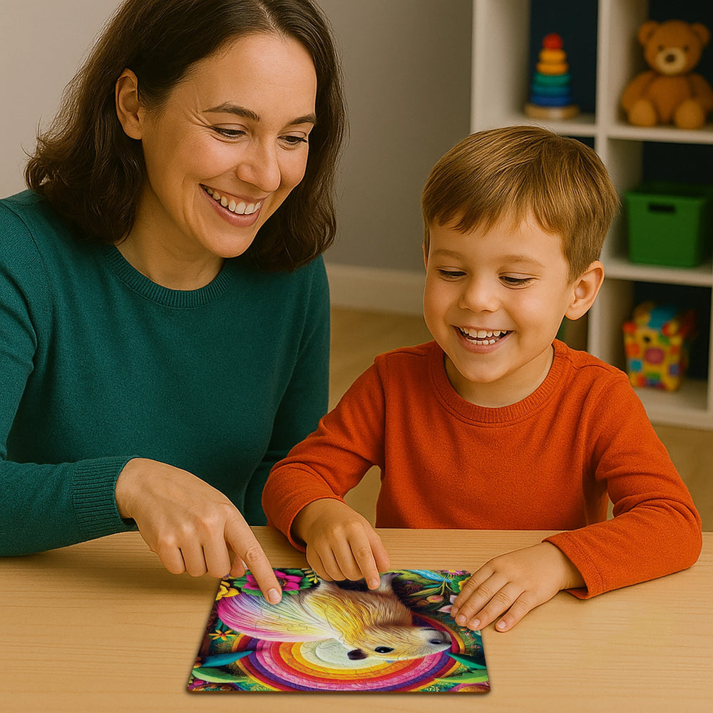 WOODEN.CITY – Tropischer Capybara - Garten | 3D Holzpuzzle - Lama Welt