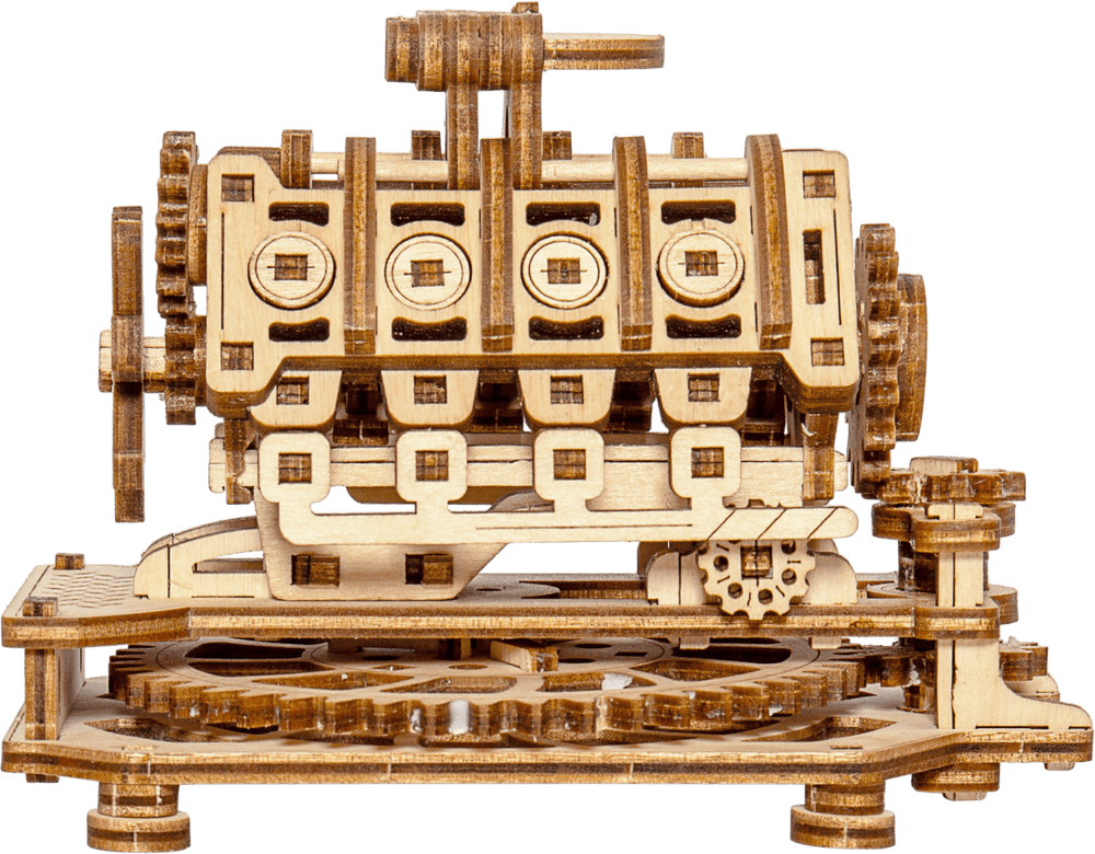 WOODEN.CITY – V8 Motor | 3D Holzpuzzle - Lama Welt