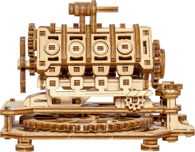 WOODEN.CITY – V8 Motor | 3D Holzpuzzle - Lama Welt