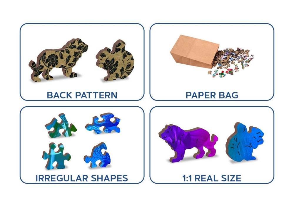 WOODEN.CITY – Vogelparadies | 3D Holzpuzzle - Lama Welt