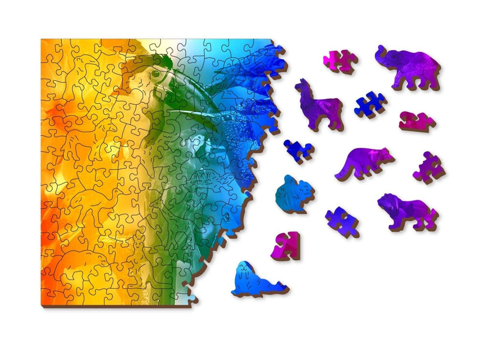 WOODEN.CITY – Vogelparadies | 3D Holzpuzzle - Lama Welt