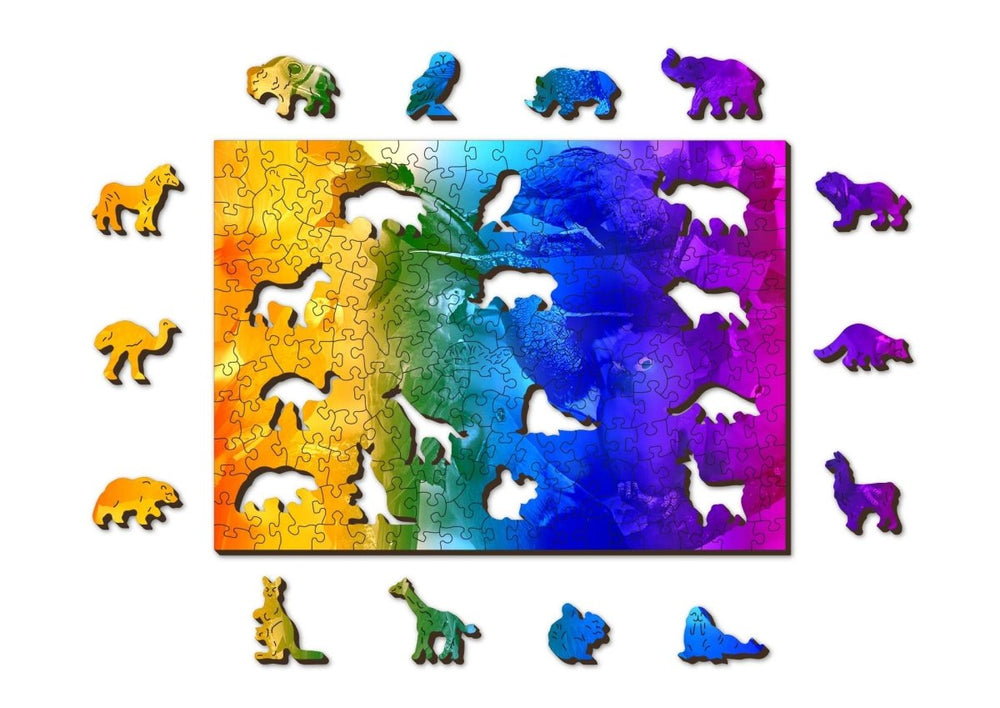 WOODEN.CITY – Vogelparadies | 3D Holzpuzzle - Lama Welt