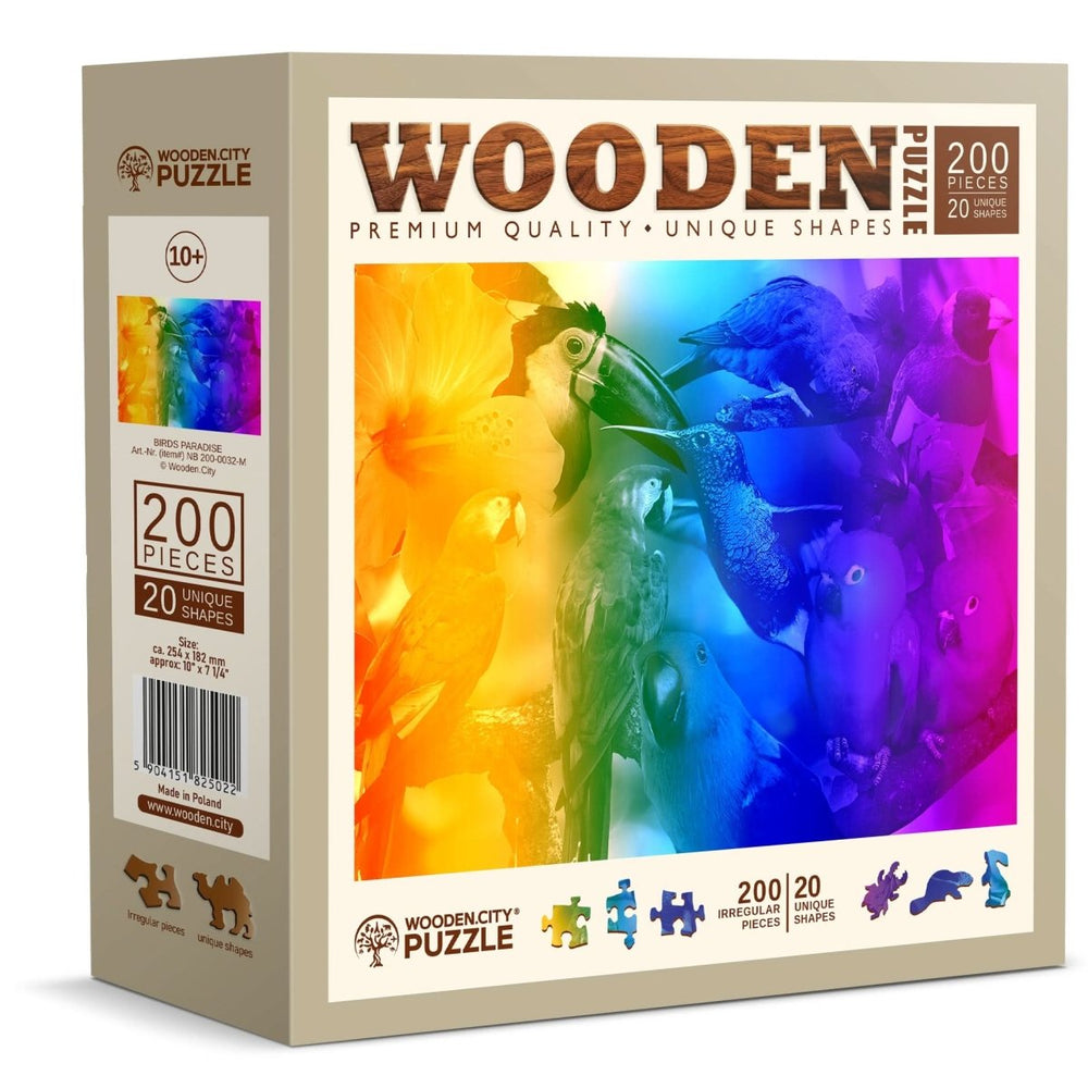 WOODEN.CITY – Vogelparadies | 3D Holzpuzzle - Lama Welt