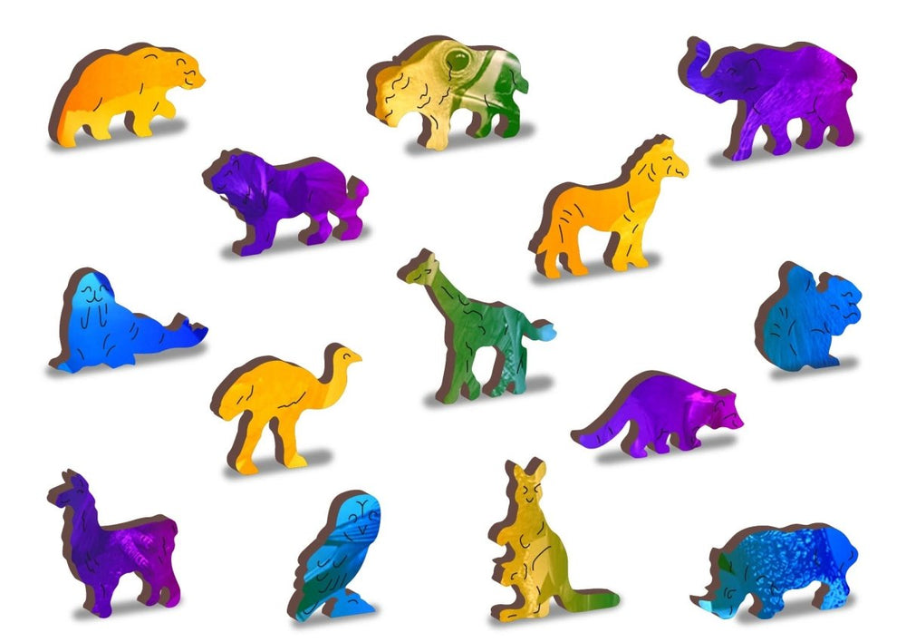 WOODEN.CITY – Vogelparadies | 3D Holzpuzzle - Lama Welt