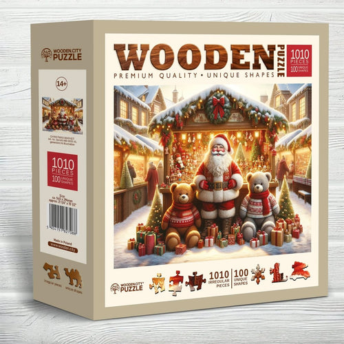WOODEN.CITY – Weihnachtsmarkt | 3D Holzpuzzle - Lama Welt