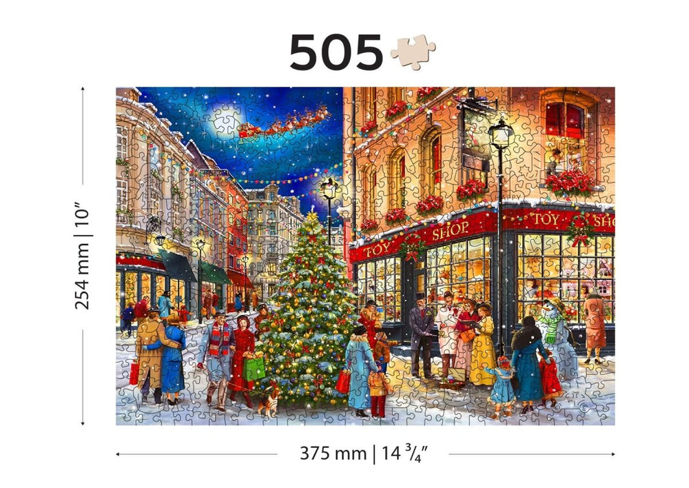WOODEN.CITY – Weihnachtsstraße | 3D Holzpuzzle - Lama Welt