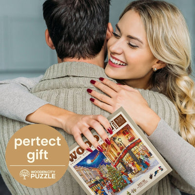 WOODEN.CITY – Weihnachtsstraße | 3D Holzpuzzle - Lama Welt