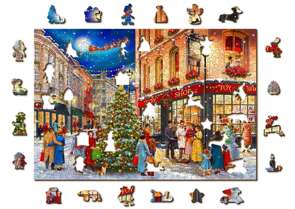 WOODEN.CITY – Weihnachtsstraße | 3D Holzpuzzle - Lama Welt