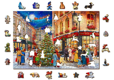 WOODEN.CITY – Weihnachtsstraße | 3D Holzpuzzle - Lama Welt