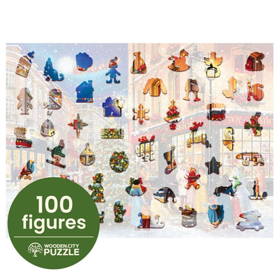 WOODEN.CITY – Weihnachtsstraße | 3D Holzpuzzle - Lama Welt