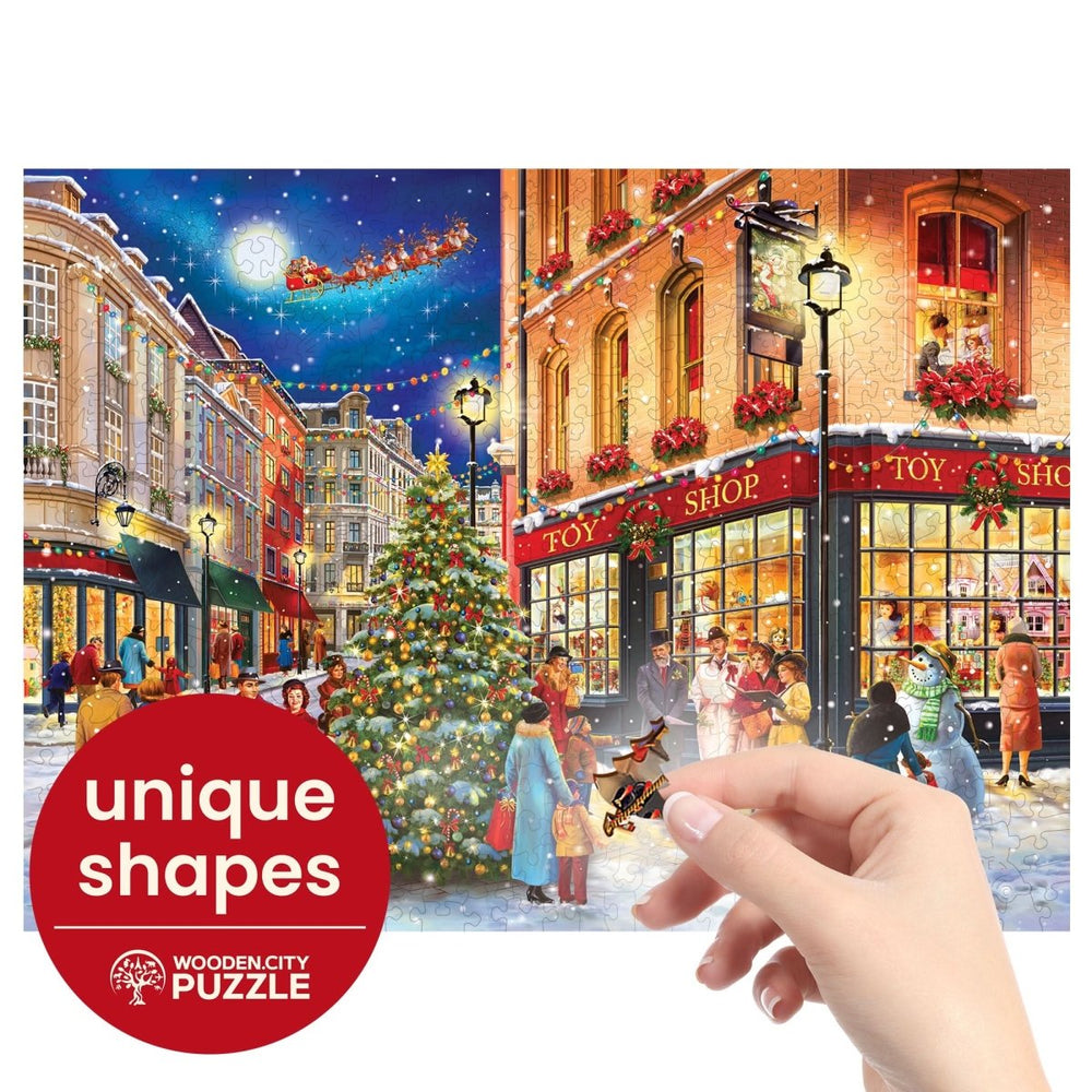 WOODEN.CITY – Weihnachtsstraße | 3D Holzpuzzle - Lama Welt