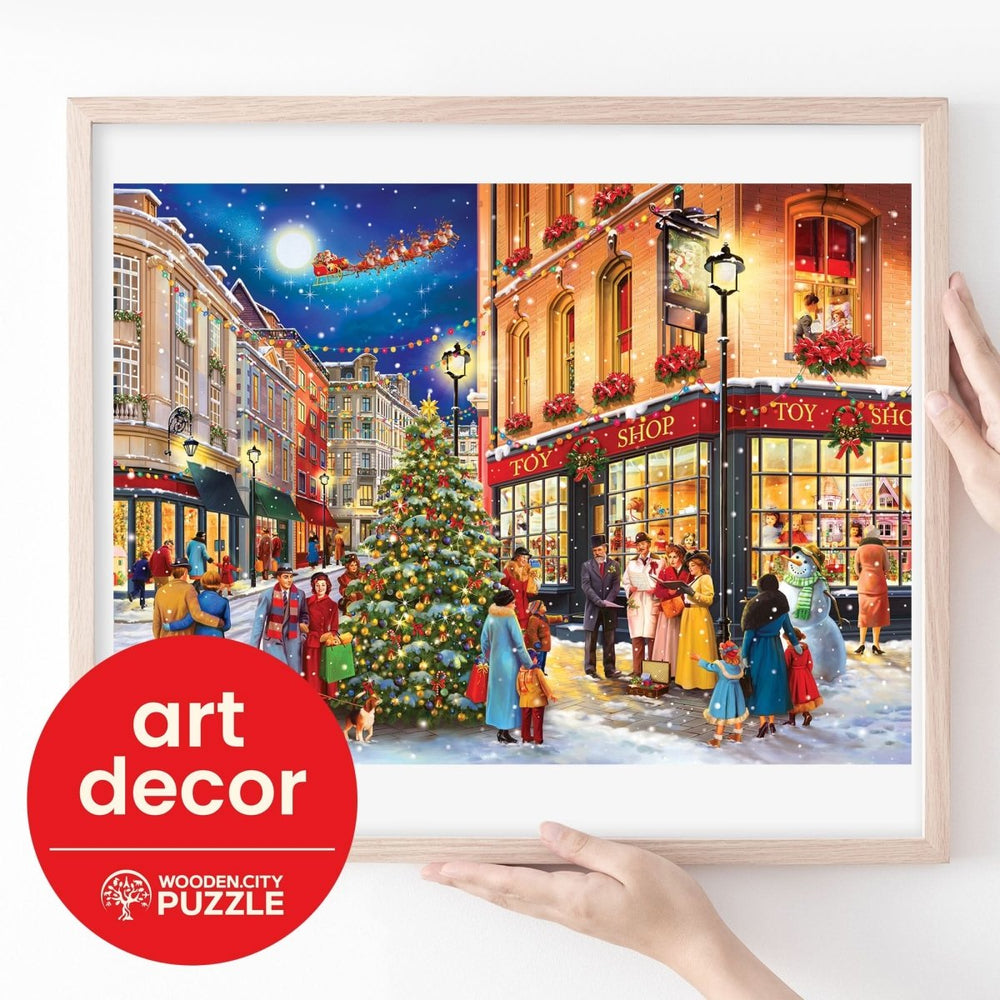 WOODEN.CITY – Weihnachtsstraße | 3D Holzpuzzle - Lama Welt