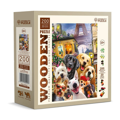 WOODEN.CITY – Welpen In Paris | 3D Holzpuzzle - Lama Welt