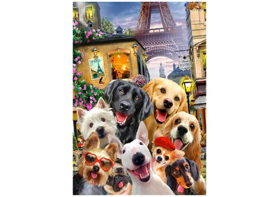 WOODEN.CITY – Welpen In Paris | 3D Holzpuzzle - Lama Welt