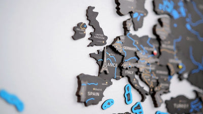 WOODEN.CITY – Weltkarte 3D Xxl | 3D Holzpuzzle - Lama Welt