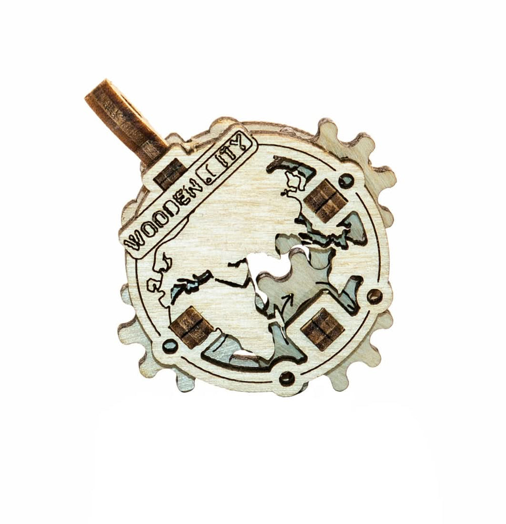 WOODEN.CITY – Widgets Kontinente | 3D Holzpuzzle - Lama Welt