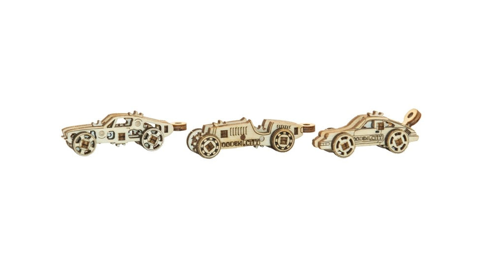 WOODEN.CITY – Widgets Rennwagen | 3D Holzpuzzle - Lama Welt