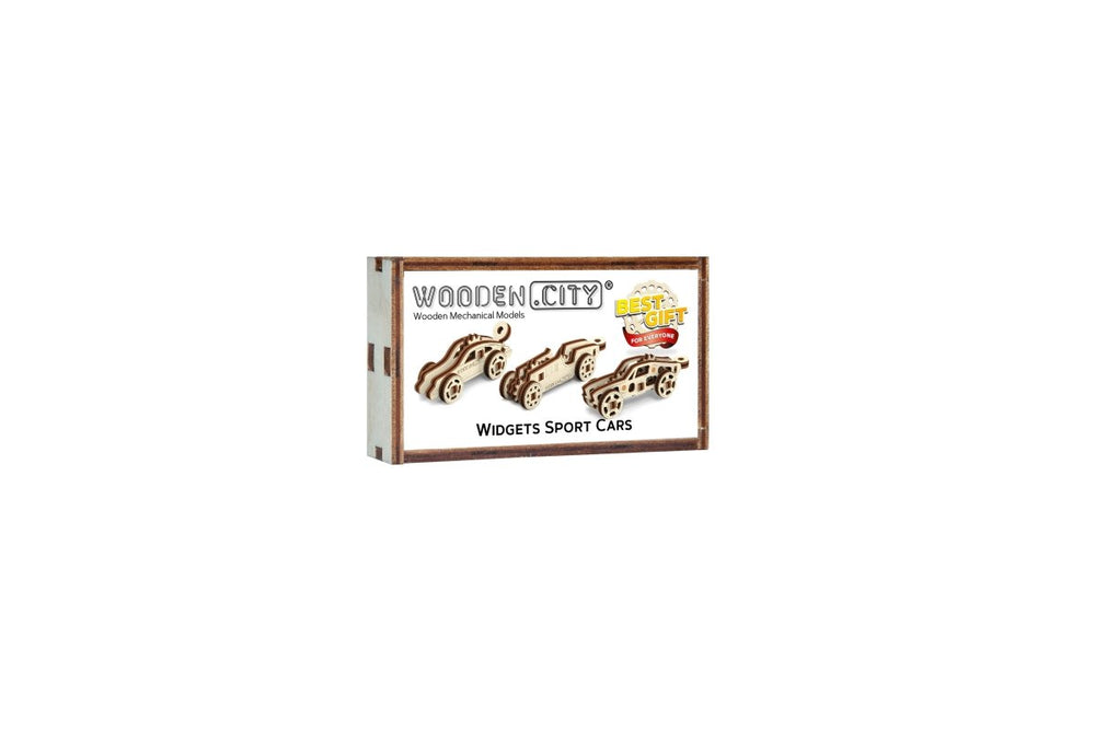 WOODEN.CITY – Widgets Rennwagen | 3D Holzpuzzle - Lama Welt