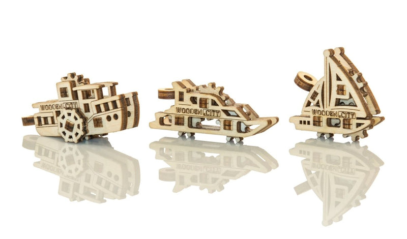WOODEN.CITY – Widgets Schiffe | 3D Holzpuzzle - Lama Welt