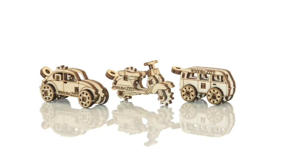 WOODEN.CITY – Widgets Vintage Transport | 3D Holzpuzzle - Lama Welt