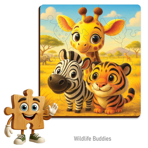 WOODEN.CITY – Wildlife Buddies | 3D Holzpuzzle - Lama Welt