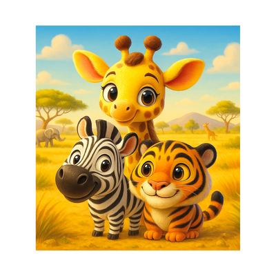 WOODEN.CITY – Wildlife Buddies | 3D Holzpuzzle - Lama Welt