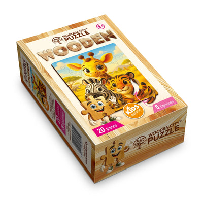 WOODEN.CITY – Wildlife Buddies | 3D Holzpuzzle - Lama Welt