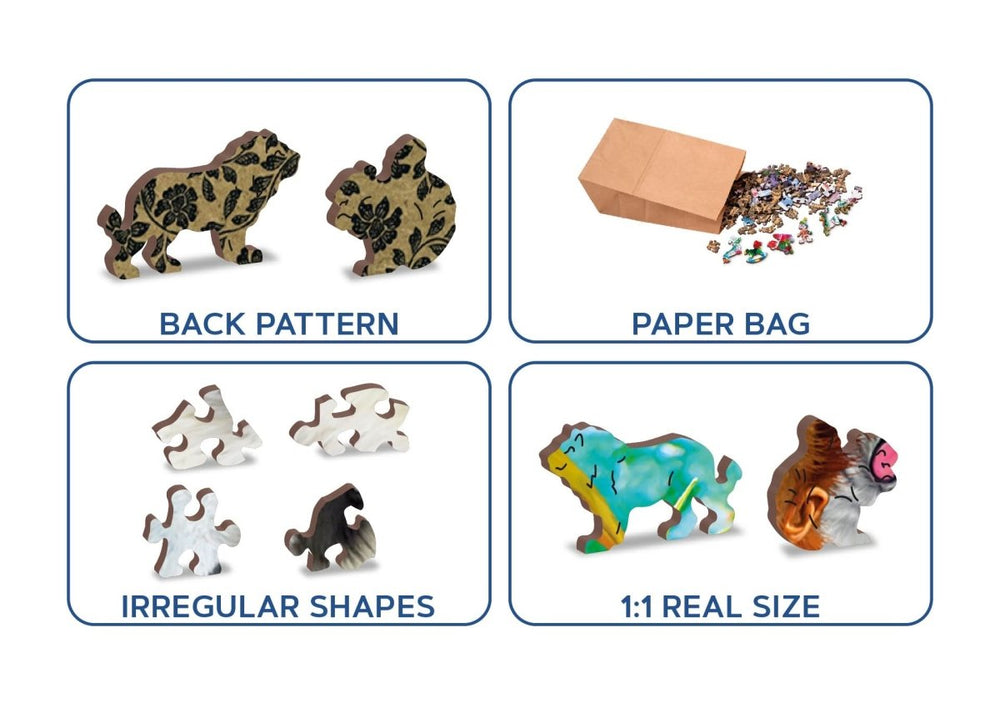 WOODEN.CITY – Willkommen Im Dschungel | 3D Holzpuzzle - Lama Welt
