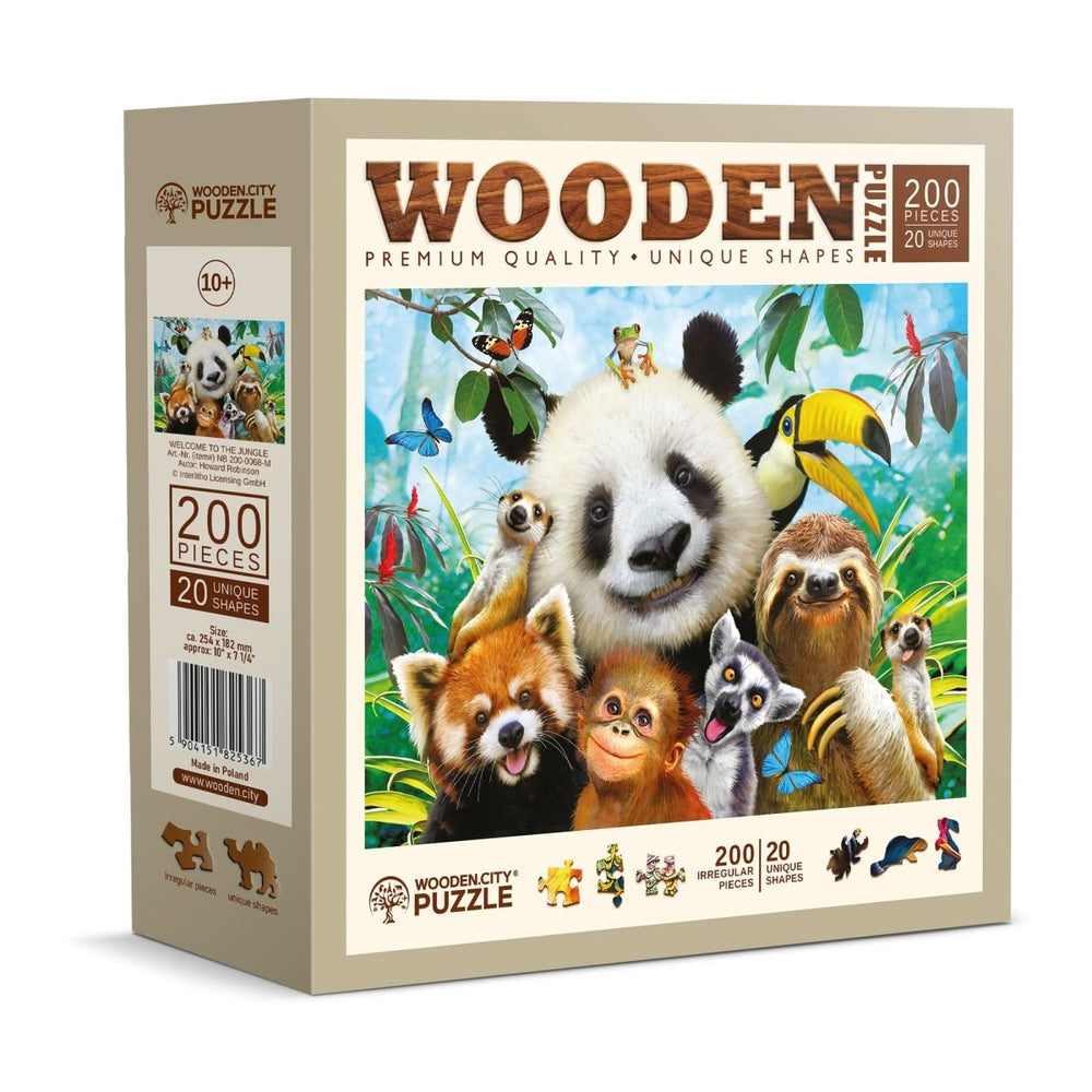 WOODEN.CITY – Willkommen Im Dschungel | 3D Holzpuzzle - Lama Welt