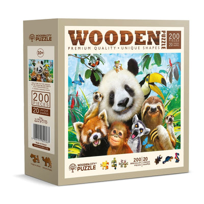 WOODEN.CITY – Willkommen Im Dschungel | 3D Holzpuzzle - Lama Welt