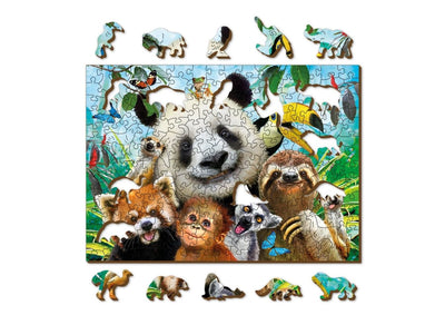 WOODEN.CITY – Willkommen Im Dschungel | 3D Holzpuzzle - Lama Welt