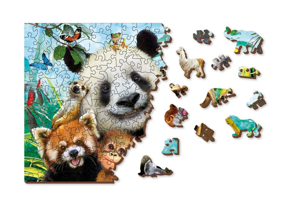 WOODEN.CITY – Willkommen Im Dschungel | 3D Holzpuzzle - Lama Welt