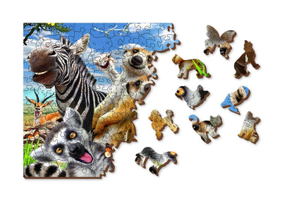 WOODEN.CITY – Willkommen In Afrika | 3D Holzpuzzle - Lama Welt